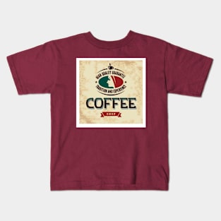 Retro Coffee Shop Kids T-Shirt